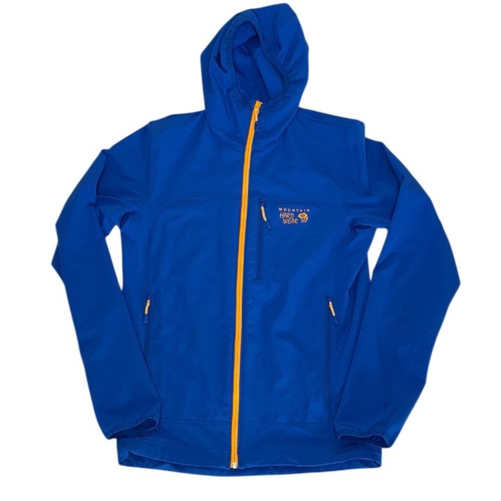 Mountain Hardwear Desna Hooded Softshell Jacket S Blue/ Orange - Unisex